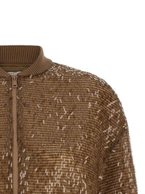 Brunello Cucinelli Zip Cardigan Brown