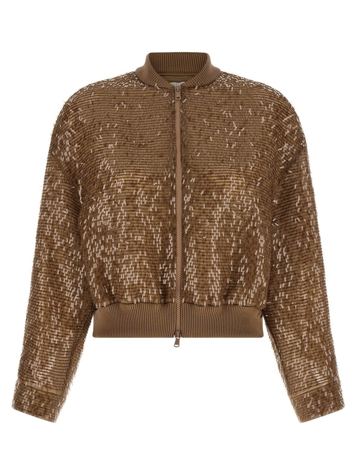 Brunello Cucinelli Zip Cardigan Brown
