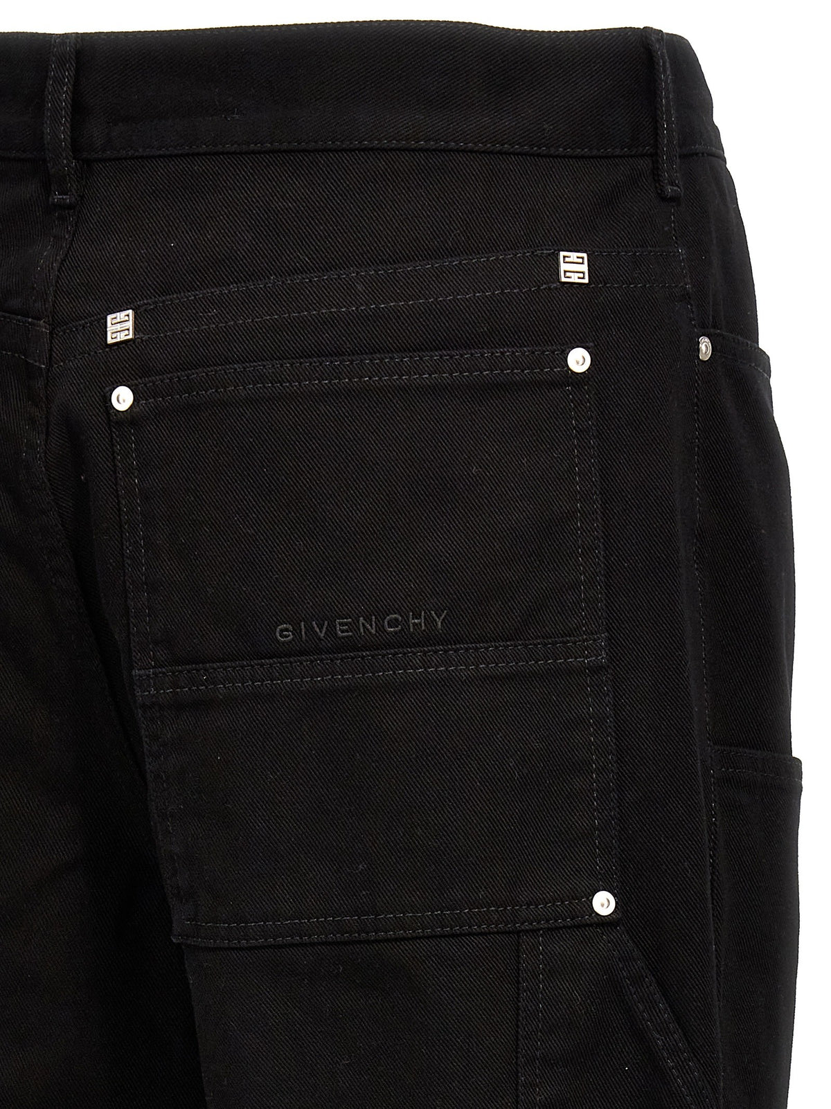Givenchy Zip Off Carpenter Jeans Black