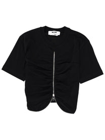 MSGM Women's Zippered Shirt Black
